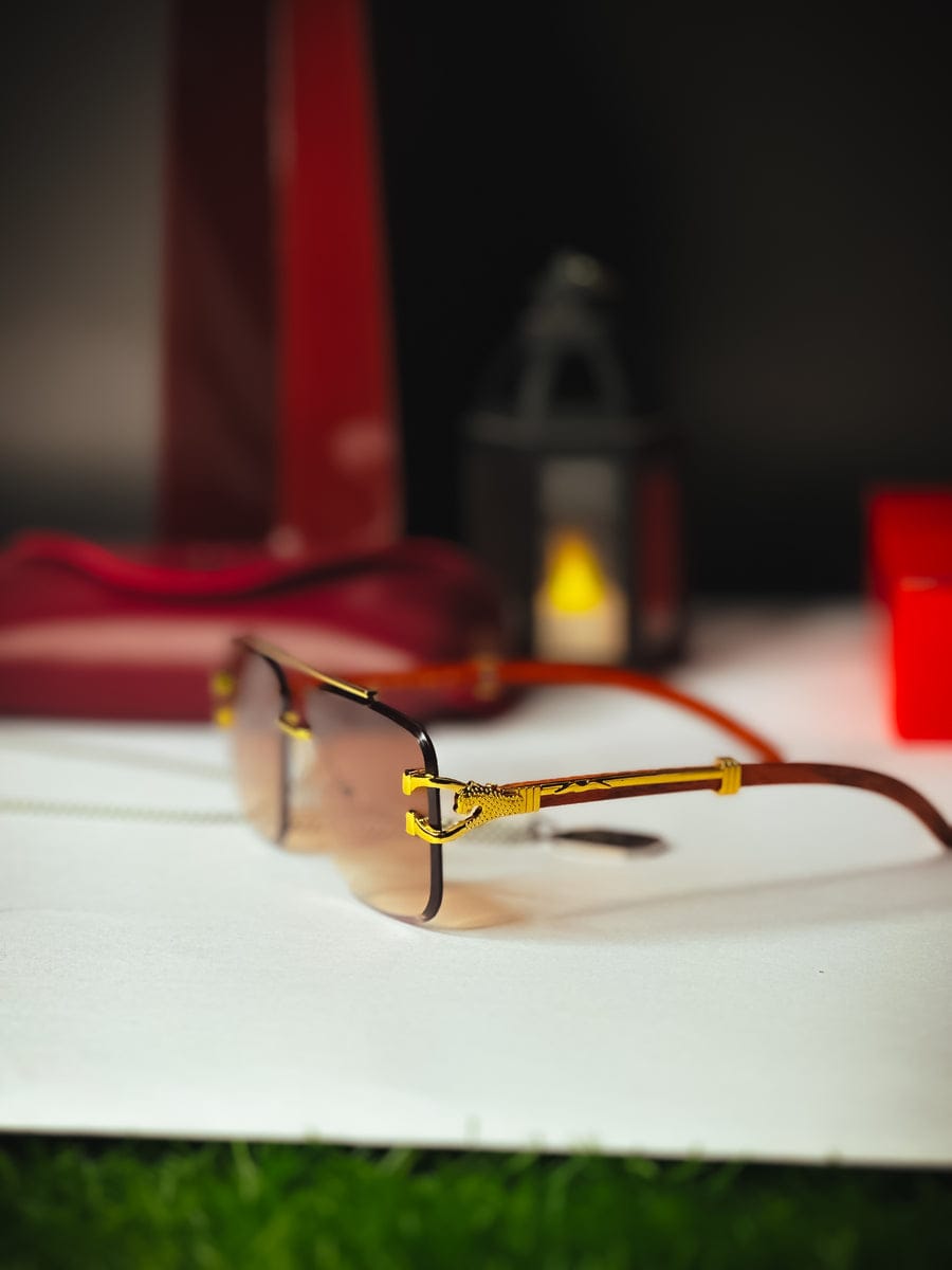 Cartier - Brown and Gold - Wood Side by Aliz optical